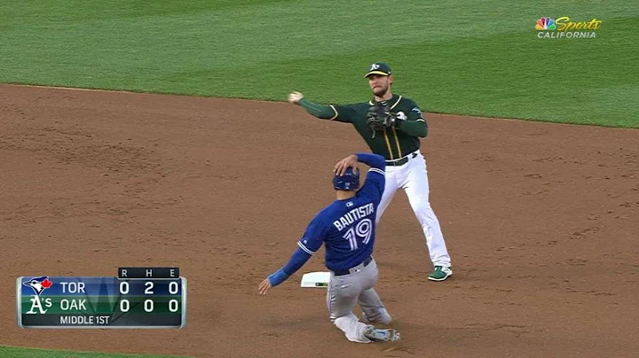 TOR@OAK: Hahn induces inning-ending double play