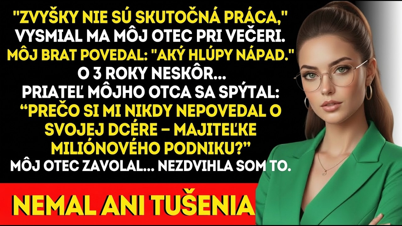 Otec povedal: „zvyšky nie sú práca“ — o 3 roky vediem miliónový biznis.