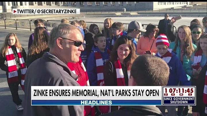 Ryan Zinke Works at Memorials During Shutdown