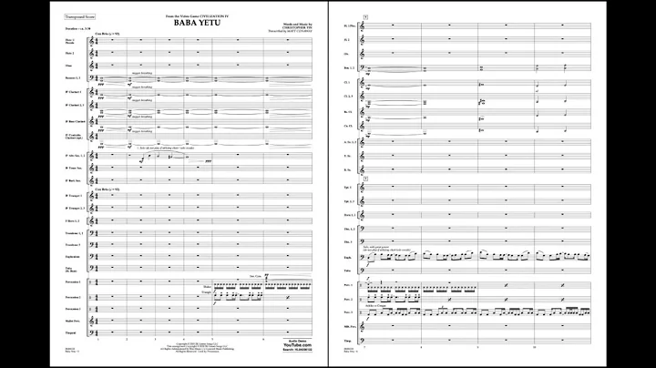 Baba Yetu by Christopher Tin/arr. Matt Conaway