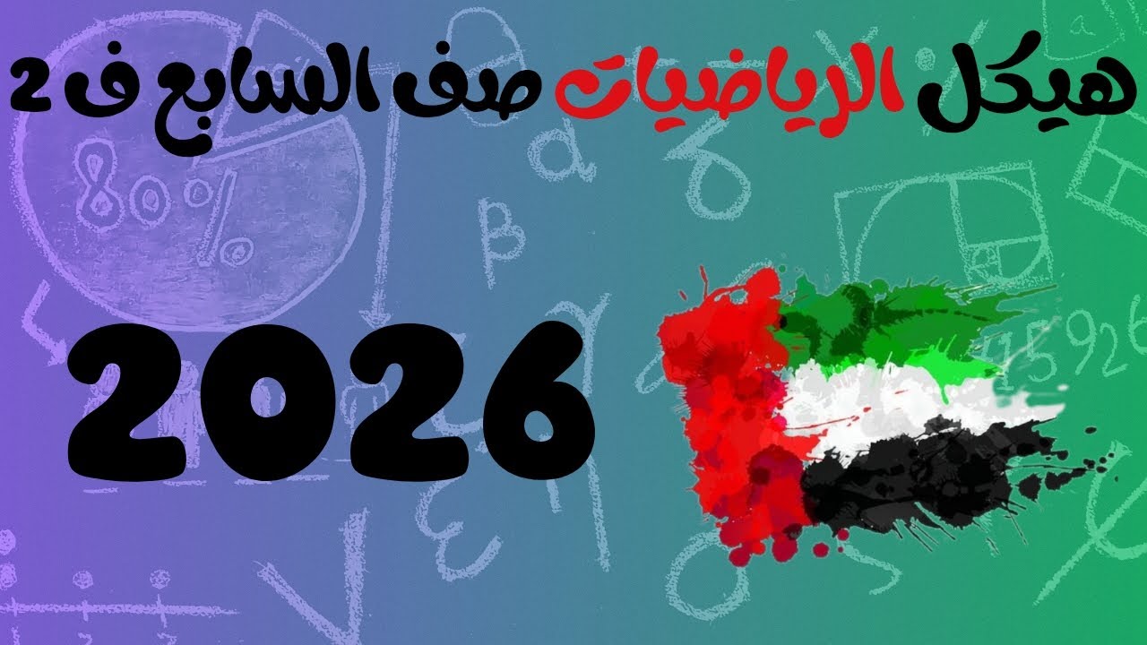 هيكل الرياضيات للصف السابع الفصل الثاني لعام 2026