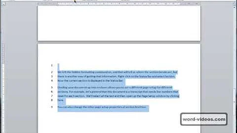Page Breaks And Section Breaks In Word 2010