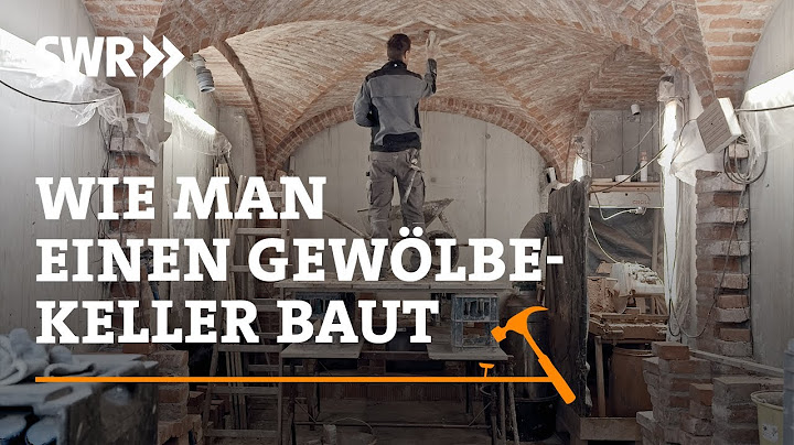 How to build a vaulted cellar I SWR Handwerkskunst