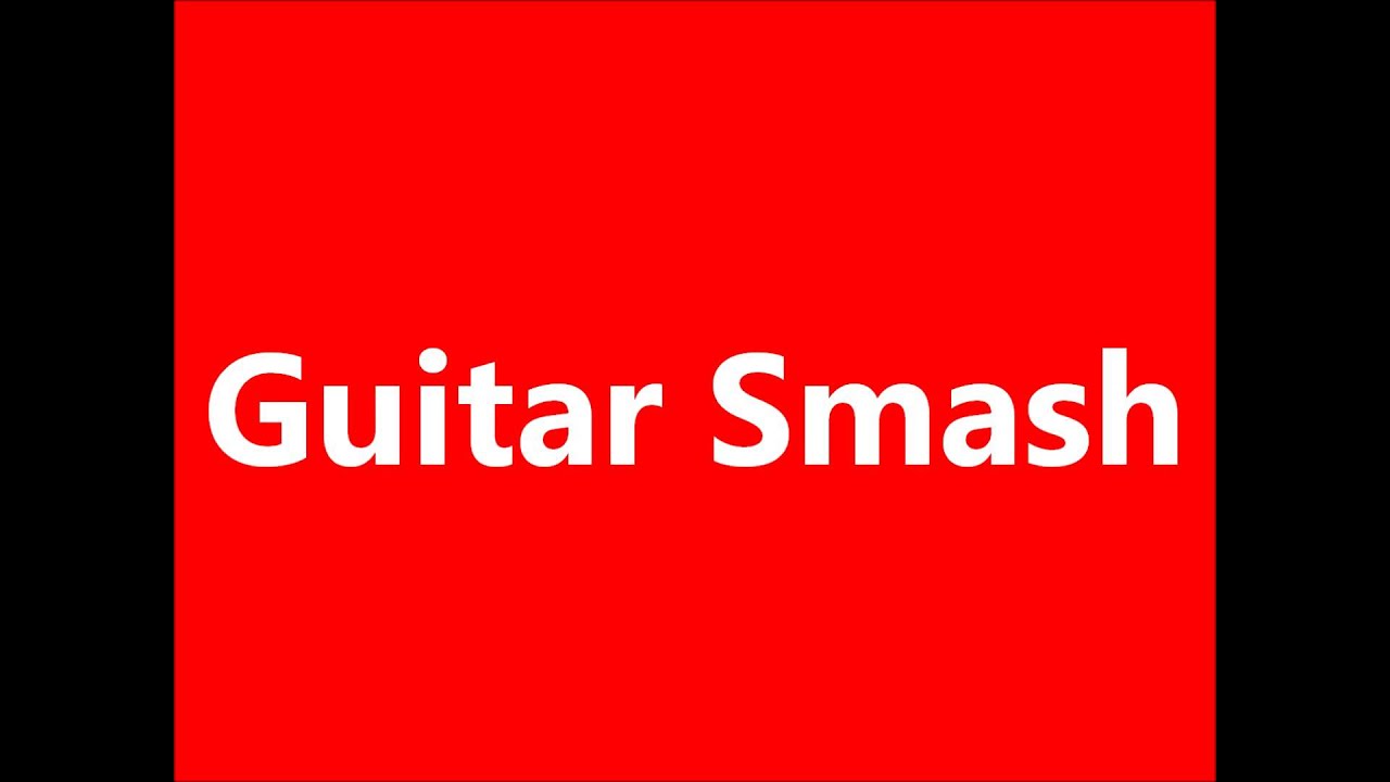 Cartoon Guitar Smash Sound Effect - YouTube