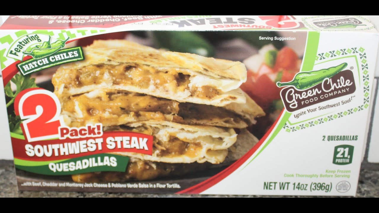 Green Chile Food Company Southwest Steak Quesadillas Review YouTube