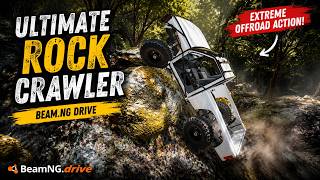 BeamNG.drive Realistic Rock Crawling session