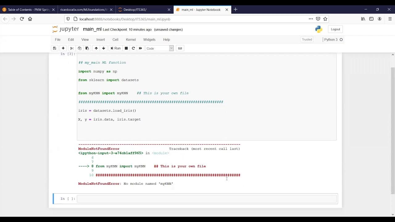 ITS 365 - Machine learning - the Accuracy metric with python and numpy ...