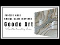 Bridal Glam Inspired Artwork | Resin Geode Art Process Video