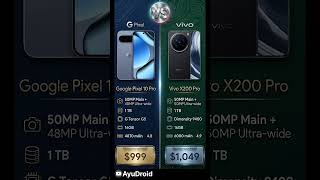 Google Pixel 10 Pro vs Vivo X200 Pro 🔥 Camera King or Battery Beast? #shorts