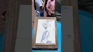 Roger Rabbit & Jessica Rabbit Sketches At Disneyland #shorts #disney #disneyart #disneyparks