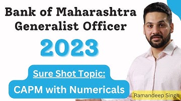 BoM Generalist Officer 2023: CAPM MCQs