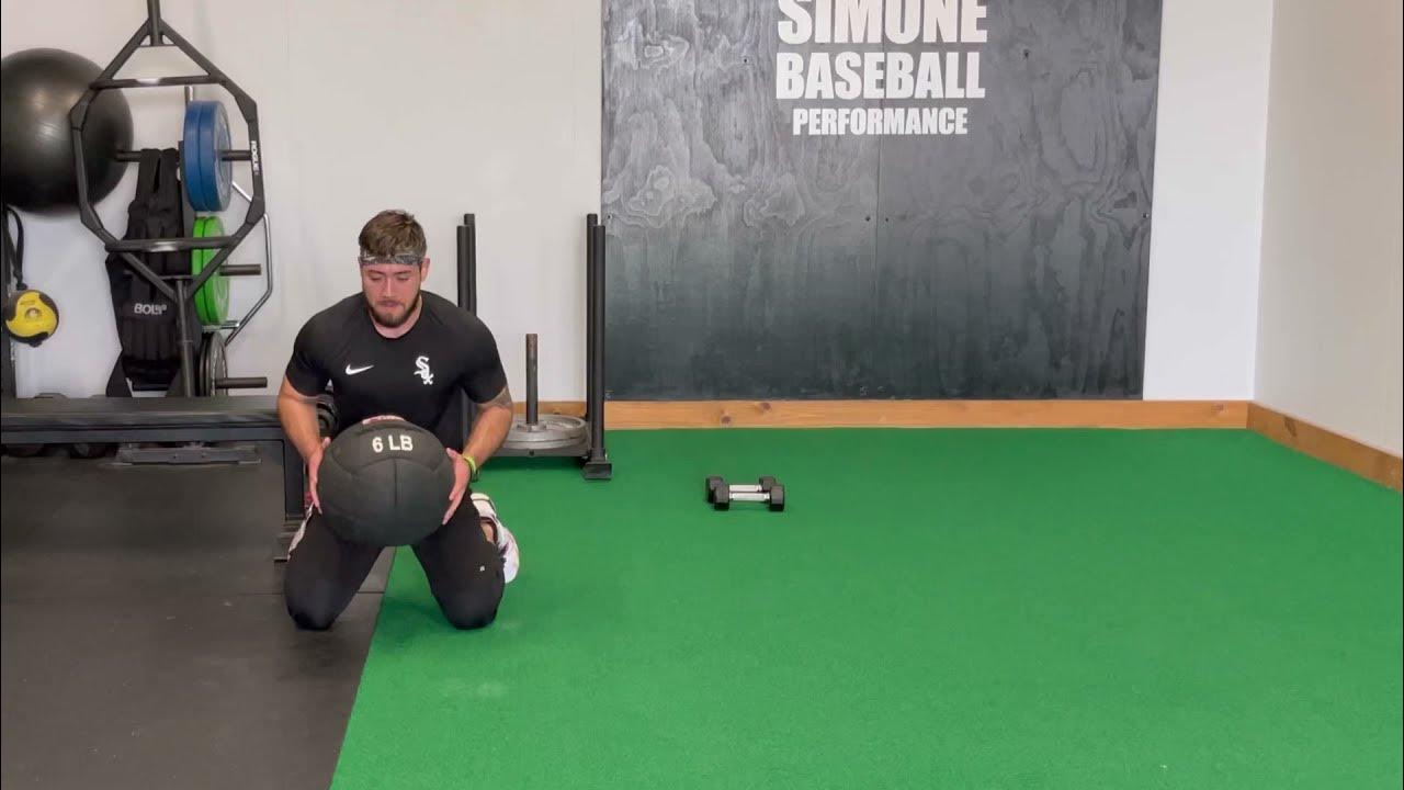 Kneeling Jump to Medicine Ball Rotational Shot Put Throw YouTube