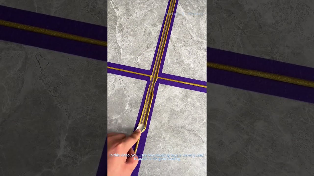 How To Use Masking Tape For Perfect Tile Grout Sealing DIY Hack