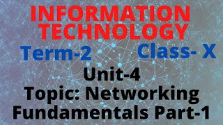 Networking Fundamentals |CBSE Class X |Information Technology(Code-402) |Web Application & Security
