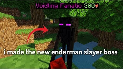 I made the NEW ENDERMAN SLAYER boss | Hypixel Skyblock