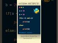 Only Geniuses Can Guess This Python Output! 😲🔥 #shorts #python #coding #interview