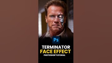 Learn How to Create the Iconic Terminator Face Effect in Photoshop #photoshoptutorial #art #shorts