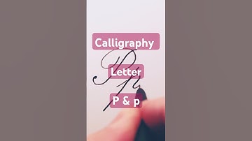 How to write calligraphy letter P & p in copperplate  #calligraphy  #art  #handwriting