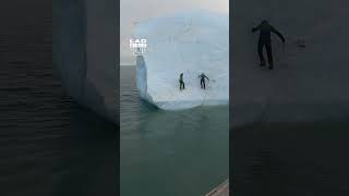 Giant Iceberg Suddenly Flips Over 😳🧊