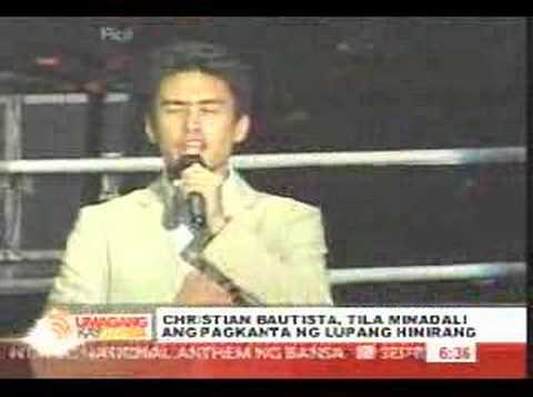 Christian Bautista: Lupang Hinirang Blooper