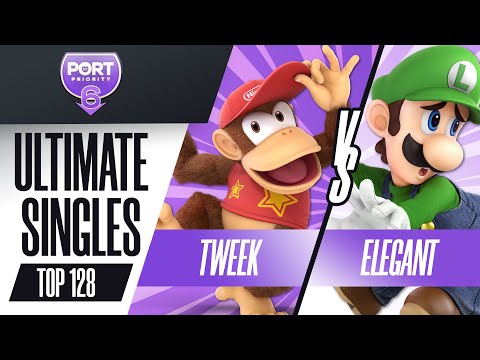 Tweek vs Elegant - Ultimate Singles: Top 128 - Port Priority 6 | Diddy Kong vs Luigi