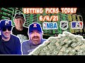 Live Sports Betting Picks 6/4/21 - NBA Playoffs, MLB and NHL Playoff Picks