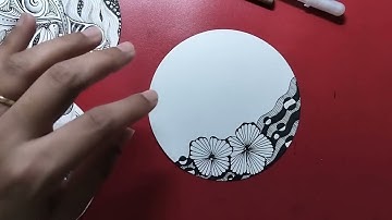 Ghost Tangles (3) - Step by Step guided Zentangle tutorial by CZT Sanyukta Saxena