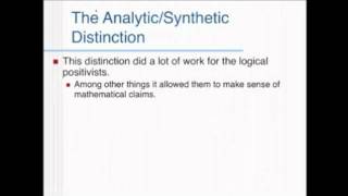 Analytic synthetic sentences