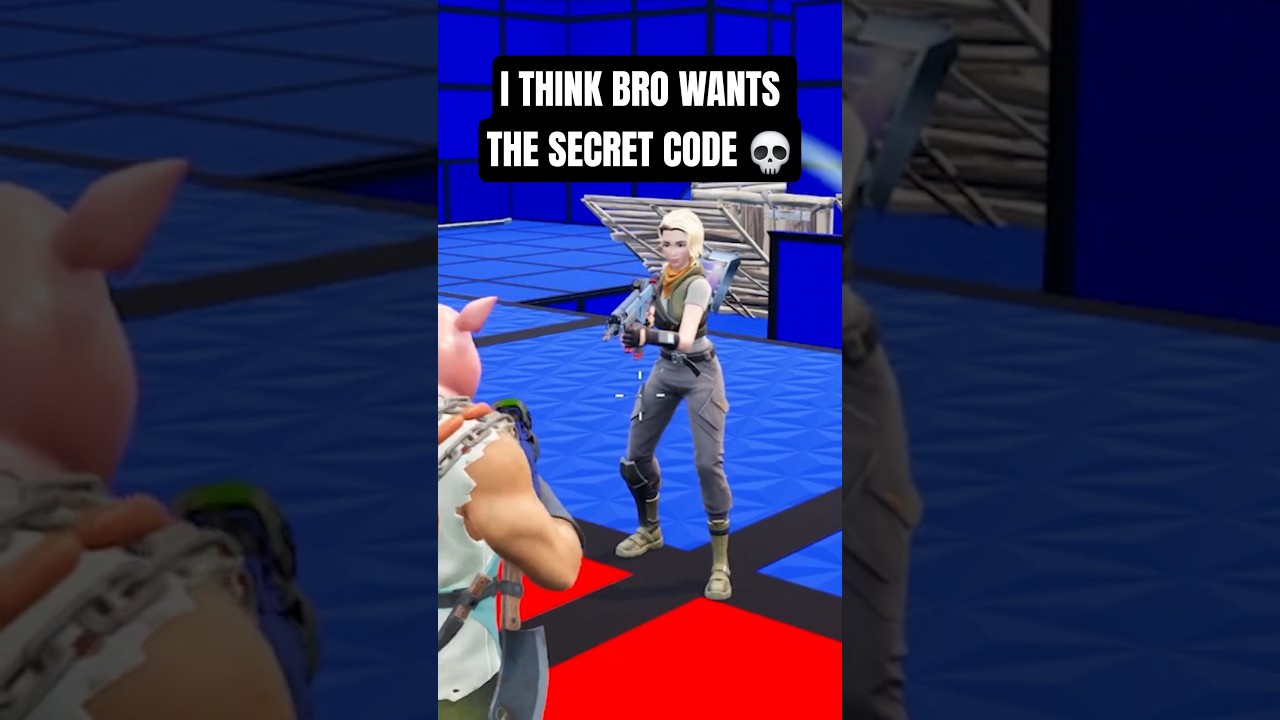Bro Wanted The Secret Code in Red VS Blue 💀 #fortnite