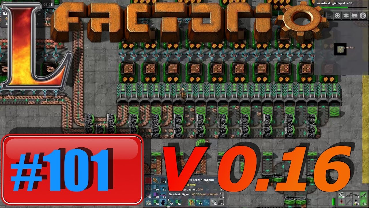 Factorio V 0.16 #101 | Wildes Bauen | Let`s Play Deutsch Modpack - YouTube
