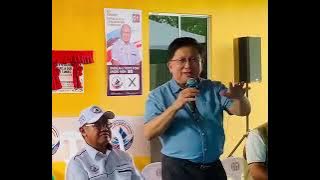 Bekas Ketua Hakim Malaysia, Tun Richard Malanjun berkempen bersama dengan calon Warisan di Tandek