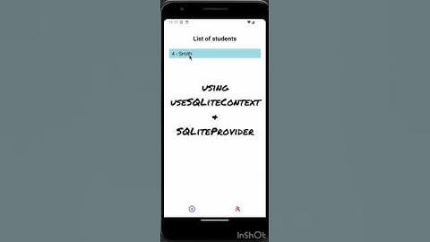 How to Create Student Management App with React Native | useSQLiteContext | SQLiteProvider #shorts