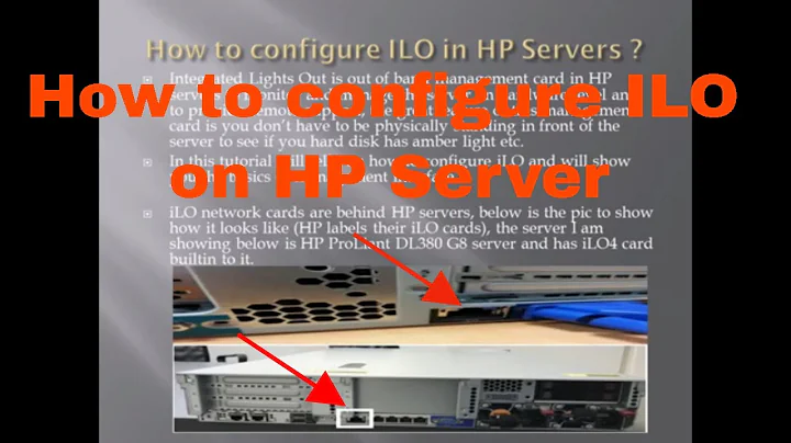 How to configure iLo on HP Proliant Sever DL 380 Gen8 | Configuring İLO on HP Proliant Gen8 Servers