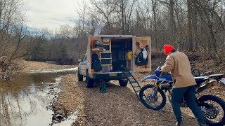 Solo Winter Truck Camping (things got creepy)