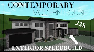 22K Modern Contemporary House SPEEDBUILD LAYOUT INCLUDED (Welcome To Bloxburg)