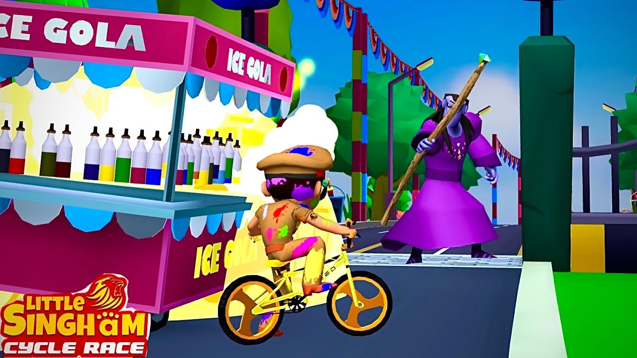 LITTLE SINGHAM CYCLE RACE FULL HD GAMEPLAY YouTube