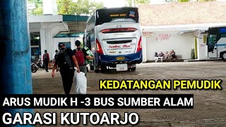 RAMAI!! KEDATANGAN BUS SUMBER ALAM MEMBAWA PEMUDIK DARI JAKARTA PART 2