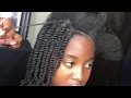 Two strand twist on blown out natural hair!!