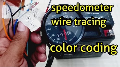 Universal motorcycle speedometer wire tracing and diagram, #electricalwiring
