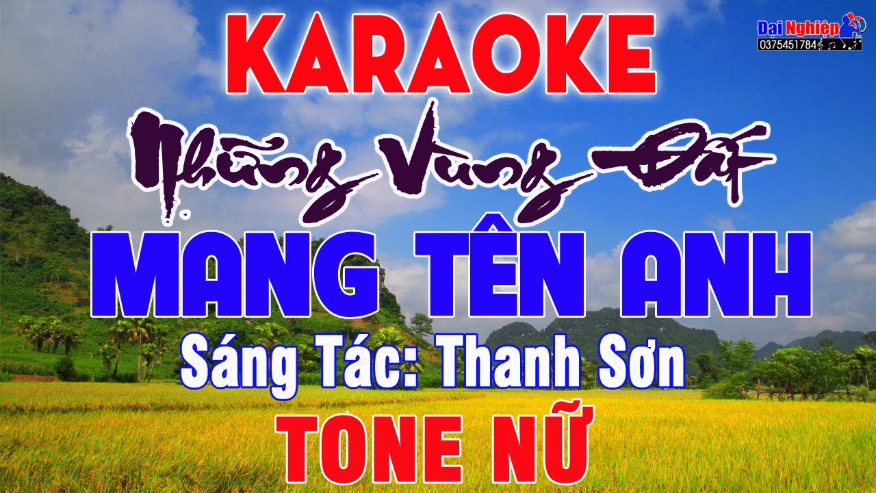 Những Vùng Đất Mang Tên Anh Karaoke Tone Nữ (Thăm Những Vùng Địa Sử) || Karaoke Đại Nghiệp