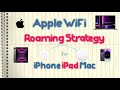 macOS/iPhone/iPad - WiFi Roaming Strategy (Ubiquiti UniFi Access Point)