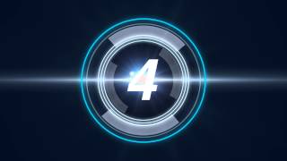 Futuristic Countdown Timer