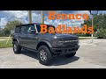 2021 Bronco Badlands  Carbonized Gray 4 Door Soft Top Interior and Exterior Walkaround