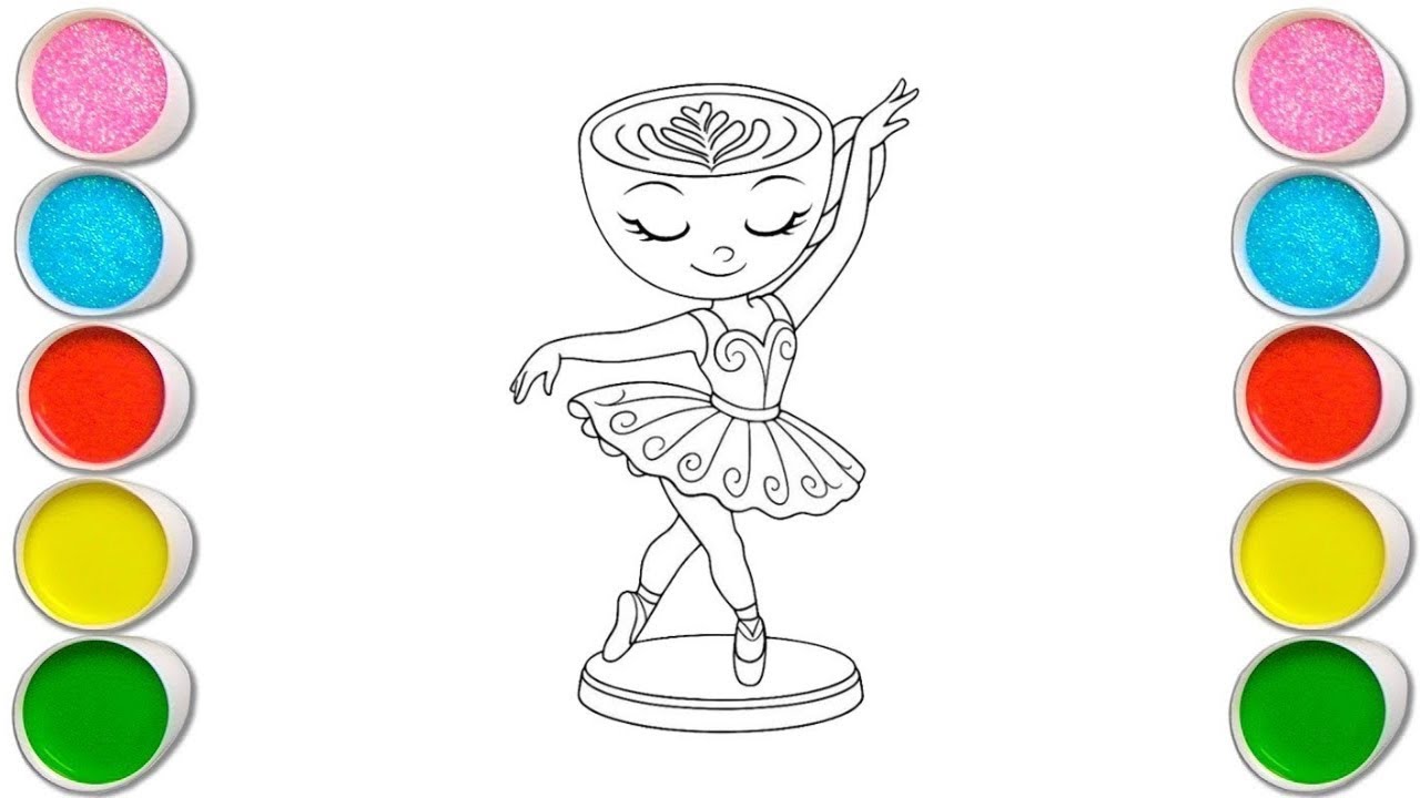 Ballerina Cappuccina Drawing, Painting & Coloring For Kids and Toddlers_ Easy Art