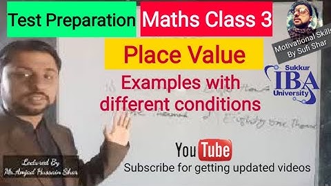 Class 3 Mathematics | Place Value  | PST JEST Test Preparation | NTS | STS | MCQs Test