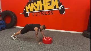 Plate Hand Step Ups | Demonstration \\ Mayhem Fitness