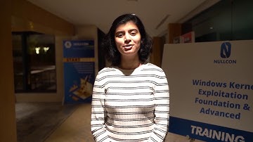 Aditi Agrawal at NULLCON | #Nullcon2020 Diary