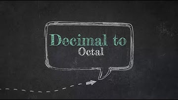 Decimal to Octal Malayalam