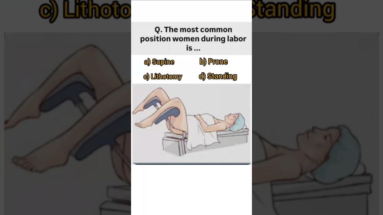 The most common position women during labor is _____? || most important mcqs for biology 
