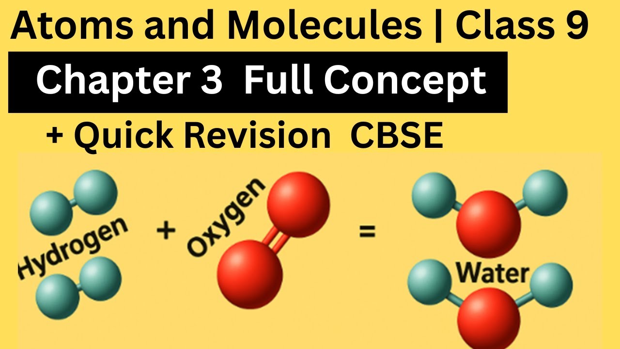 📘 Class 9 Science Chapter 3 – Atoms and Molecules | Full Concept ...